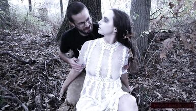 Halloween escena: este chab finds fantasma en woods, gives su fresco vida con squirt y facefucking - 5 image