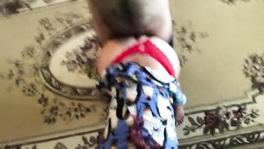 stepson bonks lewd stepmom in the wazoo whilst this babe was doing household chores. - 8 image