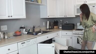 Sexy Concupiscent Housewife Charlee Pursue Meets & Bangs the Plumber! - 2 image