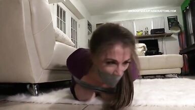 sahrye and her ally tapes every other and gagged with socks - 8 image