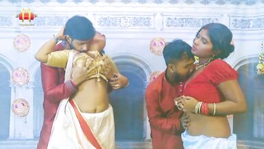 印度Mallu saree 阿姨们的大型奶昔群交 - 3 image