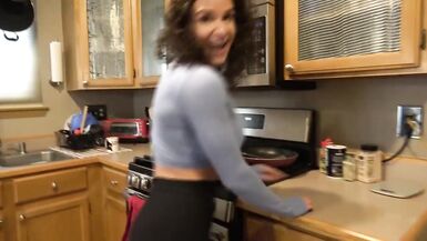 Hard bodied mother i'd like to fuck with large wobblers stuffed by bodybuilder! - 1 image