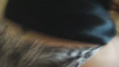 Non-Professional mother I'd like to fuck pumping in satin pants and nightie - 3 image
