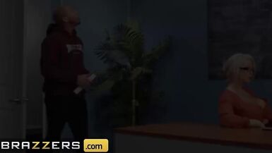 Brazzers - Le professeur Alura Jenson, une mère excitée qui aimerait baiser, ne peut résister et monte sur la BBC de ses étudiants pendant le cours. - 1 image