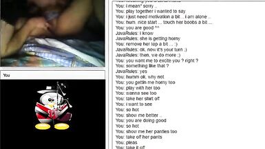 Chatroulette Cute Sexy Italian pair play - cum in throat - 3 image
