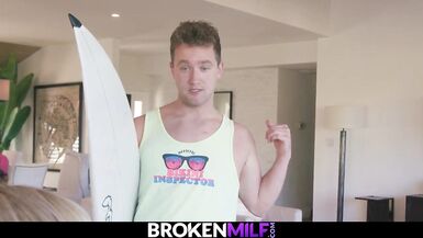 Excited Step-Mommy Dana DeArmond Seducing Her Blameless Surfer Step-Son - 2 image