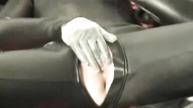 Hotty In Enormous Rubber Latex Breath Play With Mask + Gag Throat And Gas Mask - 4 image