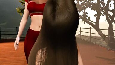 Large Boob Lesbo Giantess Breast Expansion - Tall Vs Petite Comparison - 2 image