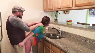 Anal Surprise for Preggo Mother I'd Like To Fuck in Kitchen Step Mother and Son Taboo - BunnieAndTheDude - 6 image