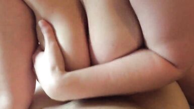large natural bra buddies overweight mommy plays with large knob untill jizz flow - 5 image