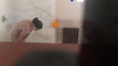 Hawt playgirl naked in shower hidden web camera - 4 image