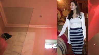 Curly twat brunette hair shower hidden livecam - 2 image