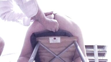 Non-Professional mother I'd like to fuck Corpulent Wife in Mini Petticoat NO Pants with a Homemade Sex Toy - 4 image