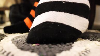Unaware Punk Giantess Socks Crush - 2 image