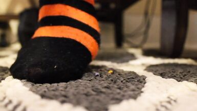 Unaware Punk Giantess Socks Crush - 4 image