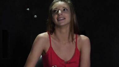 porn stars ally's daughter in a gloryhole - 2 image