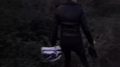 Biker hotty has some trouble, I suggest her a ride & this babe pays me with an outdoor oral stimulation, this babe gulp ! - 4 image