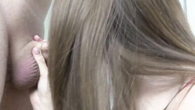 Oral-Job of a Bitch Goddess Closeup with a Throatpie - 5 image