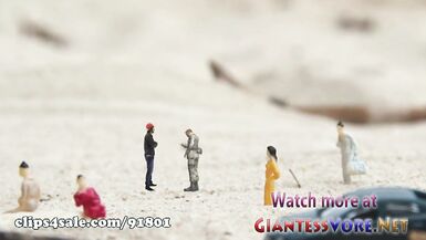 RedHead Giantess At the Beach - Giantess Feet Crush - 2 image