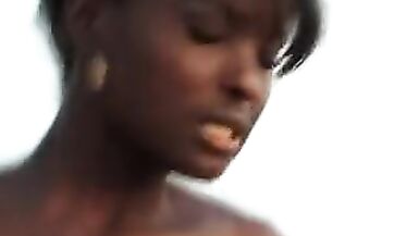 Sexy chokolate on the beach