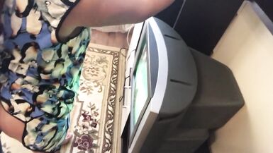stepson bonks lewd stepmom in the arse whilst that babe was doing household chores. - 2 image