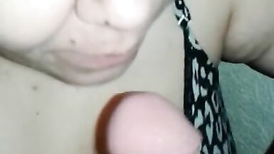 shes tops when it cums....her breasts are specie but her throat is chick - 3 image