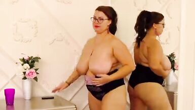 Breasty large boob gal secretary - 5 image