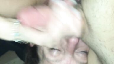 Excited mother I'd like to fuck Licking Balls after Blowing Clouds