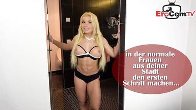 Normale Frau macht Blinddate - German blonde normal girl next door pick up outdoor sexdate - 1 image