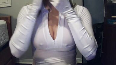 Beyaz Pt1de Maskeli Gal! Büyük Tamponlu Gizemli Maskeli Bir Hotty Kendini Hissediyor! - 3 image