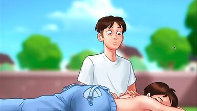 Summertime Saga -  My Stepmom and her best friend have a threesome - 2 image