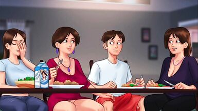 Summertime Saga - Ma belle-mère et sa meilleure amie font un plan à trois