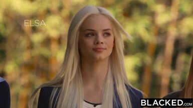 BLACKED Preppy Girl Threesome Get Three BBCs