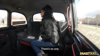 Fake Taxi in Spain with Hot Brunette Scarlet Rebel and a Big Cock - 2 image
