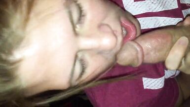 cum in mouth blowjob swallow