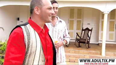 Very Sexy Step Mom Boroka Bolls Gives Handjob Hard Hot Dad's Friend