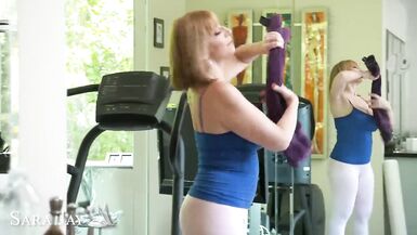 Naughty America Sara Jay scopa con il suo personal trainer - 1 image