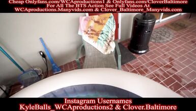 Hot Tubbing with my Friends Hot Mom Clover Baltimore - 9 image