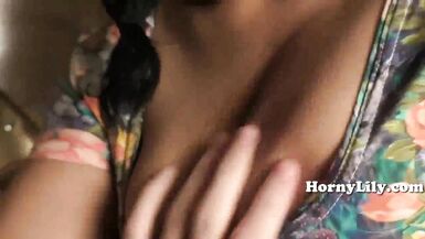 Busty Desi Indian MILF Sucks Cock - 8 image