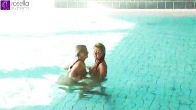 Public action at the swimming center - Blowjob and fucking - 2 image