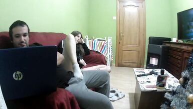 4K Stepsister with jacket Adidas puts the big, hard dick touching her blowjob and fucked doggy style