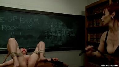 Lesbian student spanked and whipped - 1 image