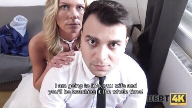 DEBT4k. Naughty blonde is ready to suck dick and get screwed for debt - 3 image