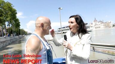 Doggystyle banged euro milf bounces on dick