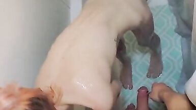 Petite MILF, Fucked Hard in the Shower, Orgasm - 2 image