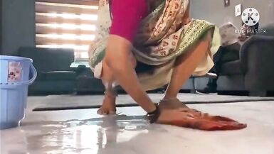 Sexy n horny red sareed women - 3 image