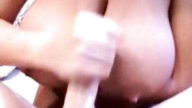 Huge Boobs Babe Handjob Honey While Being Horny Together