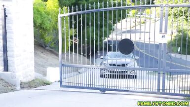 When your big tits step auntie wants you to bang her hard