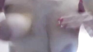 Russian milf play with saggy tits 3. - 4 image