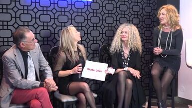 Cristina Inchaurrequi in black pantyhose and heels - 1 image